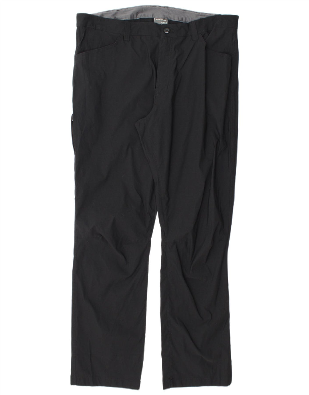 Pantaloni cargo dritti da uomo EDDIE BAUER W40 L32 nylon nero