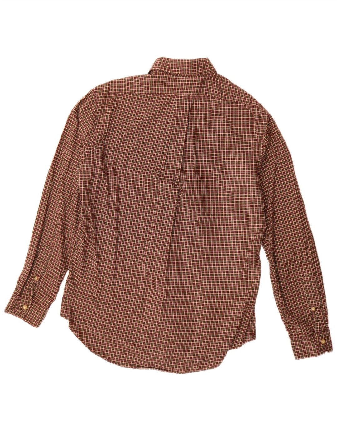 Polo Ralph Lauren Camicia da uomo in flanella di cotone a quadri marrone medio
