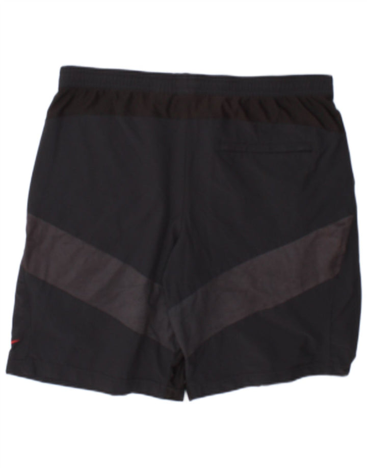 Pantaloncini sportivi Nike da uomo in nylon color block grigio medio