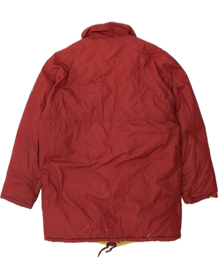DIADORA Mens Windbreaker Jacket UK 42 XL Maroon Polyester Vintage Diadora and Second-Hand Diadora from Messina Hembry 
