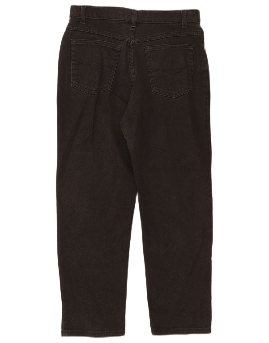 Jeans dritti corti Marks & Spencer da donna UK 12 medio W28 L25 neri