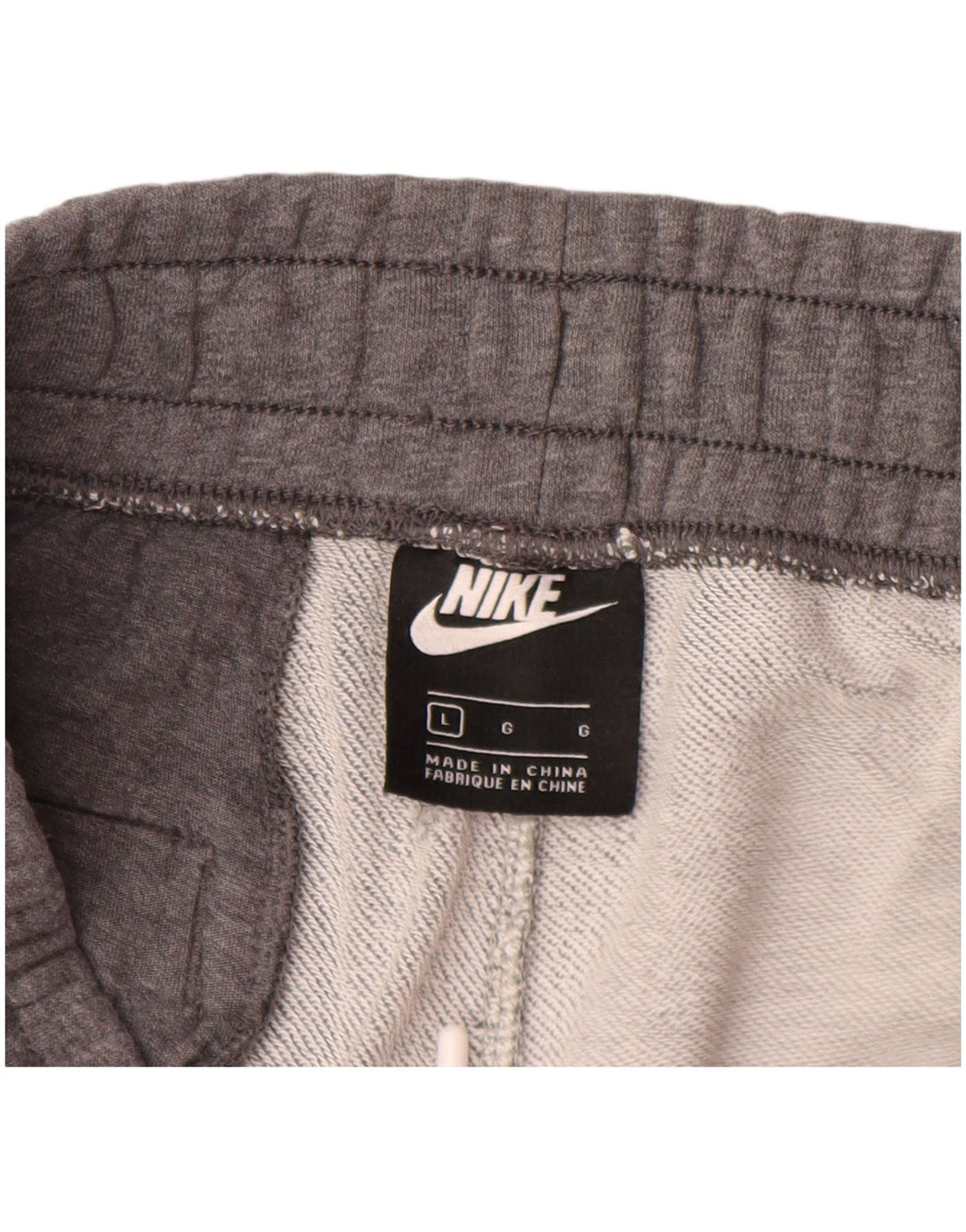 Pantaloncini sportivi da uomo NIKE grandi in cotone color block grigio