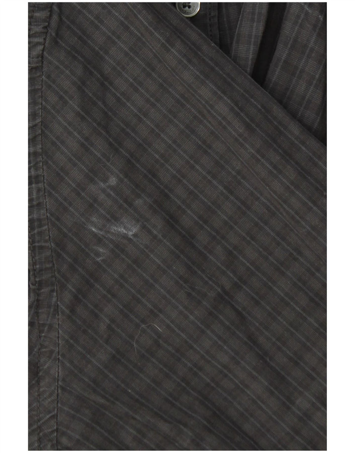 Camicia slim fit da uomo Calvin Klein, cotone a quadri neri grandi