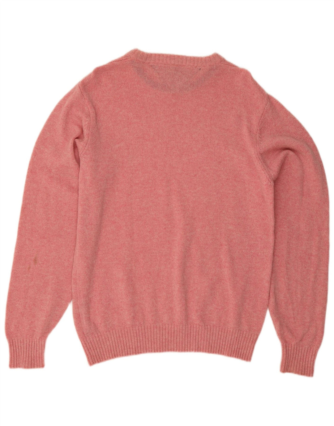Tommy Hilfiger Uomo Maglione con scollo a barca Maglione in lana d'agnello screziata rosa medio