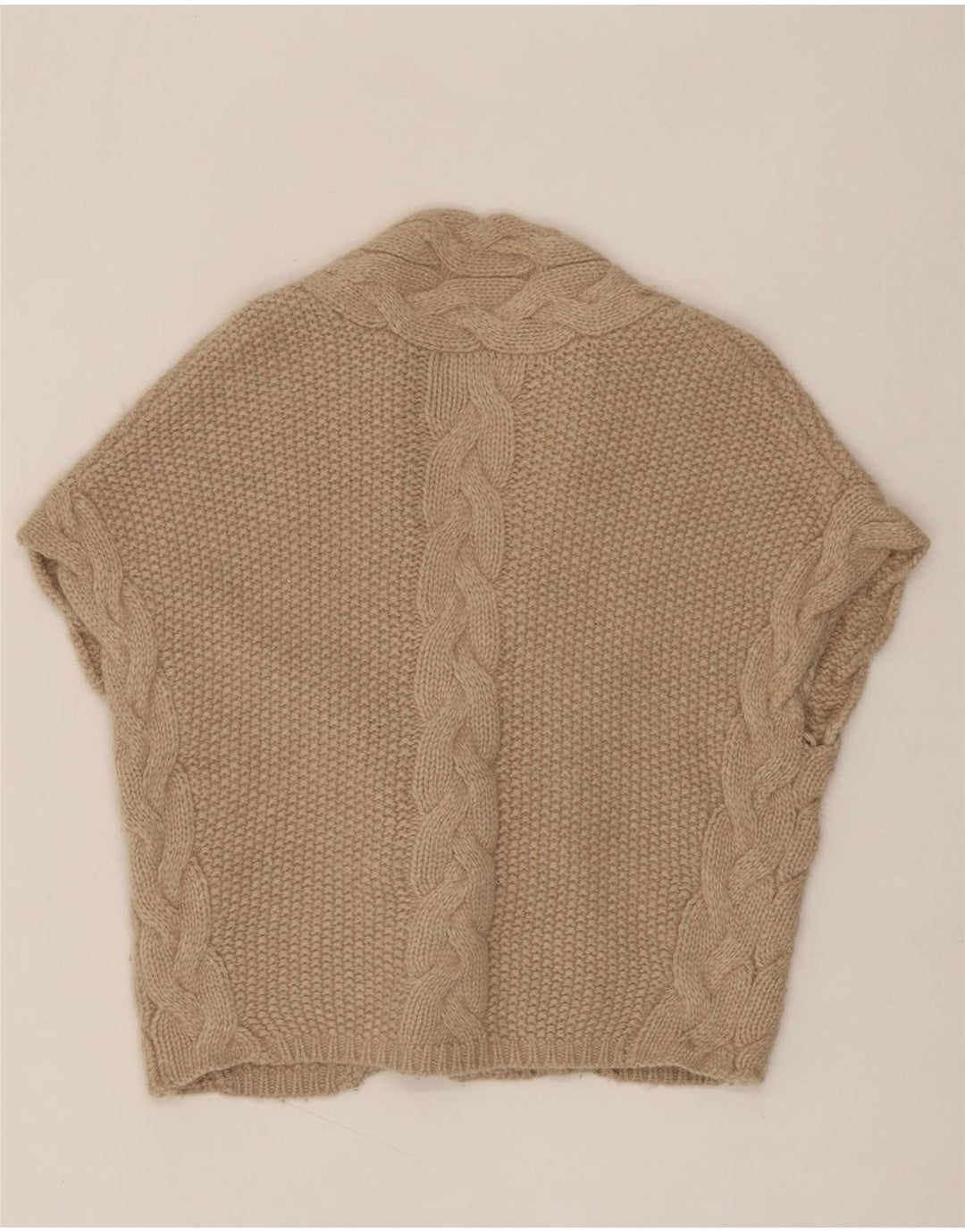 TED BAKER Womens Oversized Sleeveless Cardigan Sweater Size 1 XS Beige Vintage Ted Baker and Second-Hand Ted Baker from Messina Hembry 