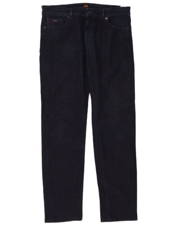 Jeans slim da donna Hugo Boss W36 L34 cotone blu navy