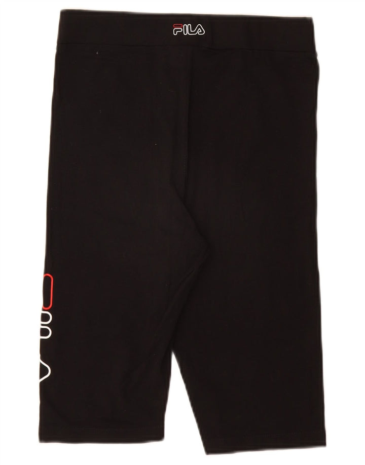 Pantaloncini sportivi grafici da donna FILA UK 8 piccoli neri
