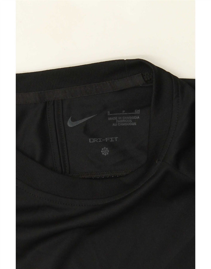Nike Uomo T-Shirt Dri Fit Top Piccola Colore Nero a Blocchi