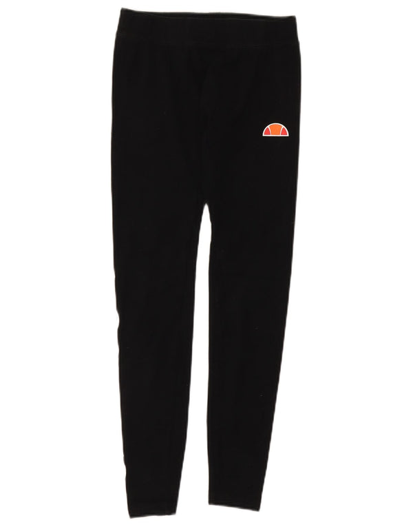 Leggings grafici da donna Ellesse UK 10 piccoli cotone nero