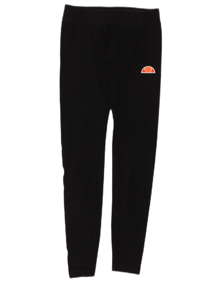 Leggings grafici da donna Ellesse UK 10 piccoli cotone nero