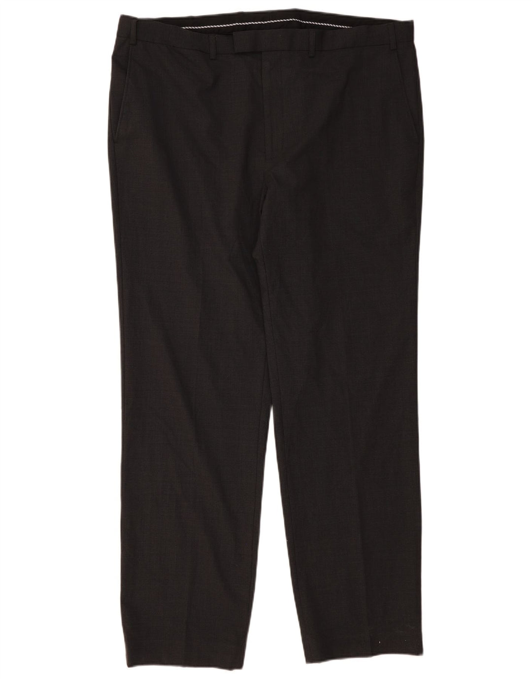 Pantaloni da abito vestibilità regolare da uomo Marks & Spencer W42 L33 lana grigia