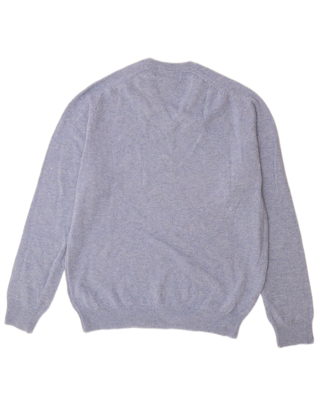 Maglione da uomo Marks & Spencer vestibilità regolare con scollo a V blu medio