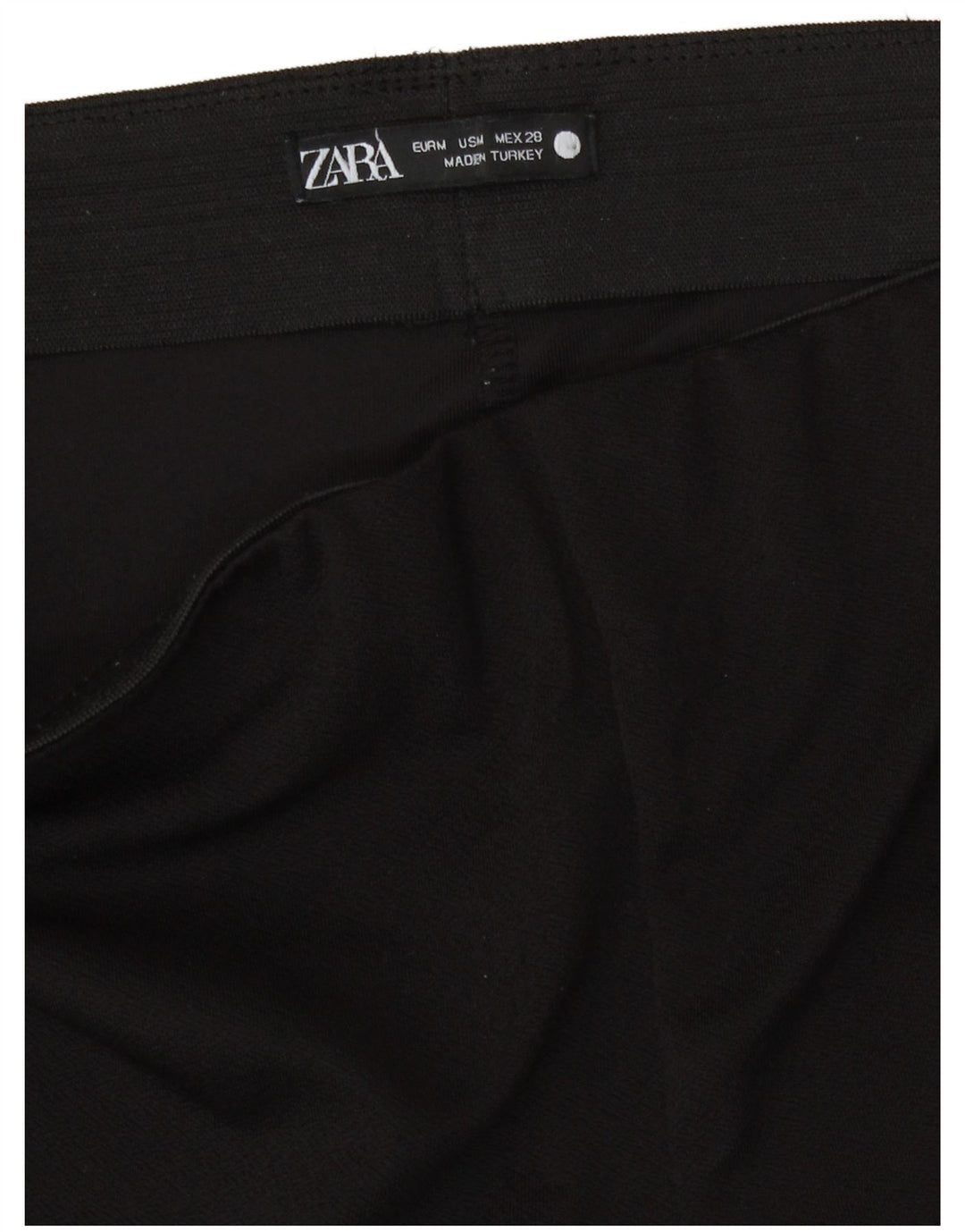 Pantaloni casual Bootcut da donna Zara medi W28 L28 poliestere nero