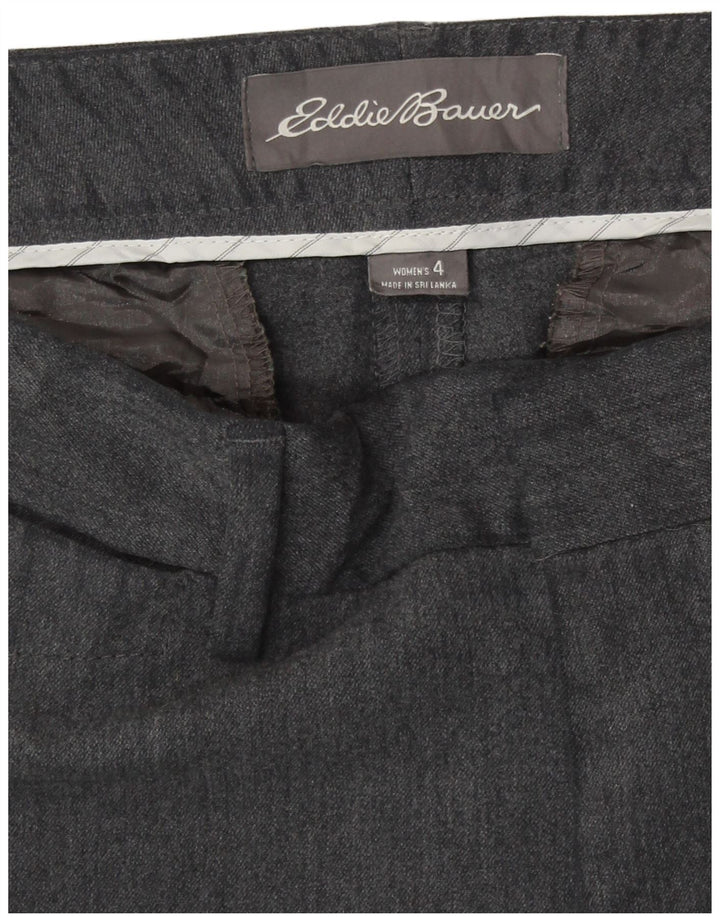 Pantaloni chino dritti da donna Eddie Bauer US 4 Small W29 L32 Grigio