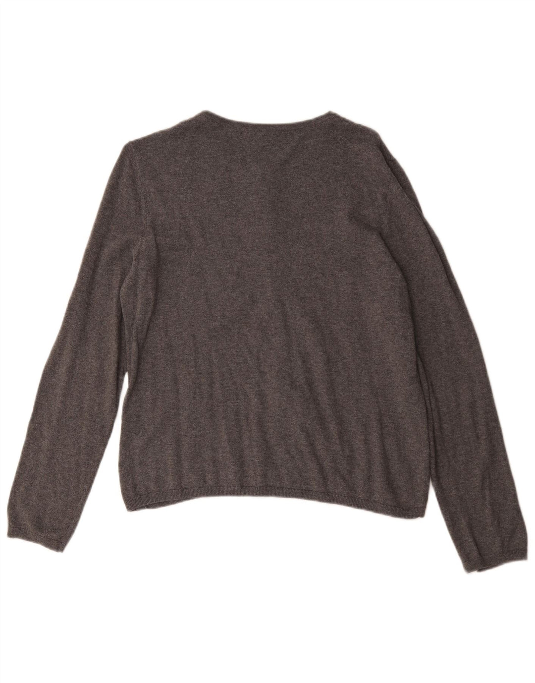 Maglione cardigan da donna Laura Ashley UK 14 Cotone grigio medio
