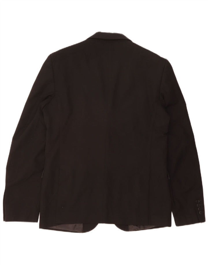 Giacca blazer a 2 bottoni da uomo Zara EU 50 poliestere nero medio