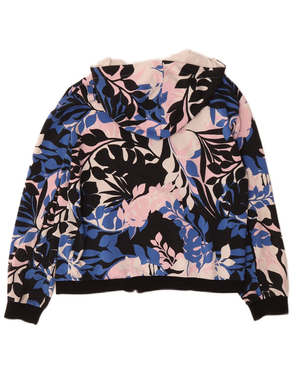 Maglione con cappuccio e zip grafica da donna Liu Jo UK 6 XS multicolore floreale