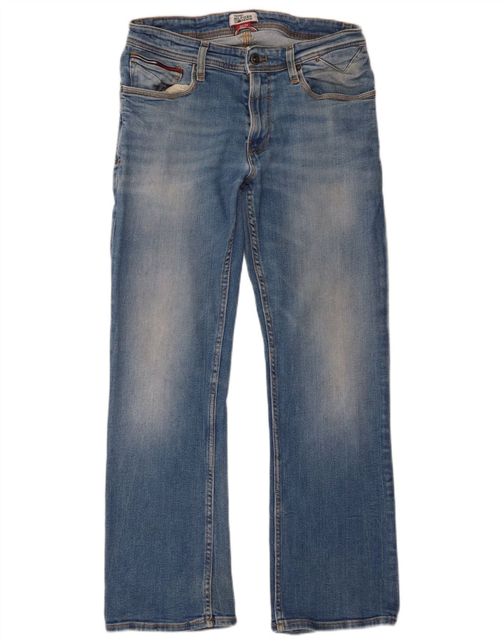 Jeans bootcut da uomo Tommy Hilfiger W32 L30 cotone blu