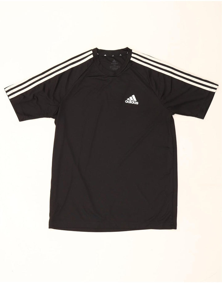 T-shirt Adidas Aeroready da uomo, media, in poliestere nero