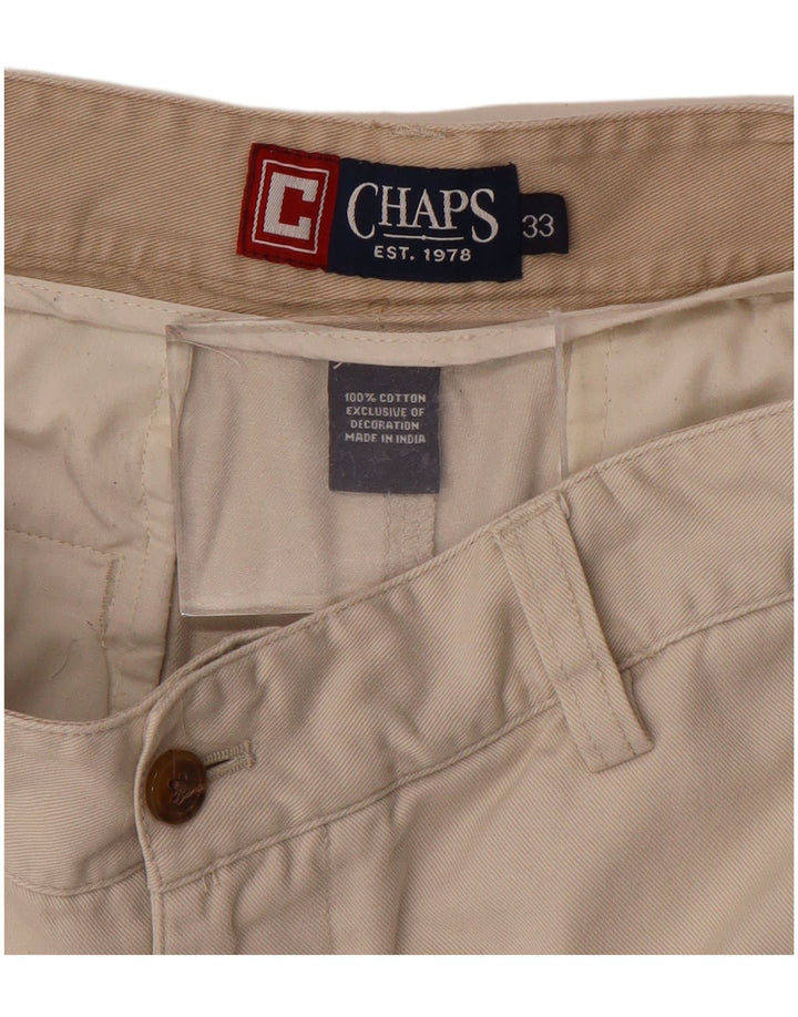 Pantaloncini chino da uomo CHAPS W33 cotone beige medio