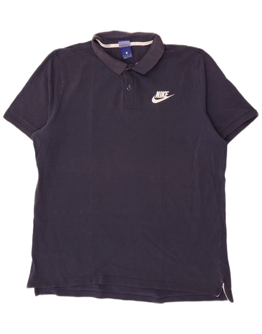 Polo Nike da uomo XL in cotone blu navy