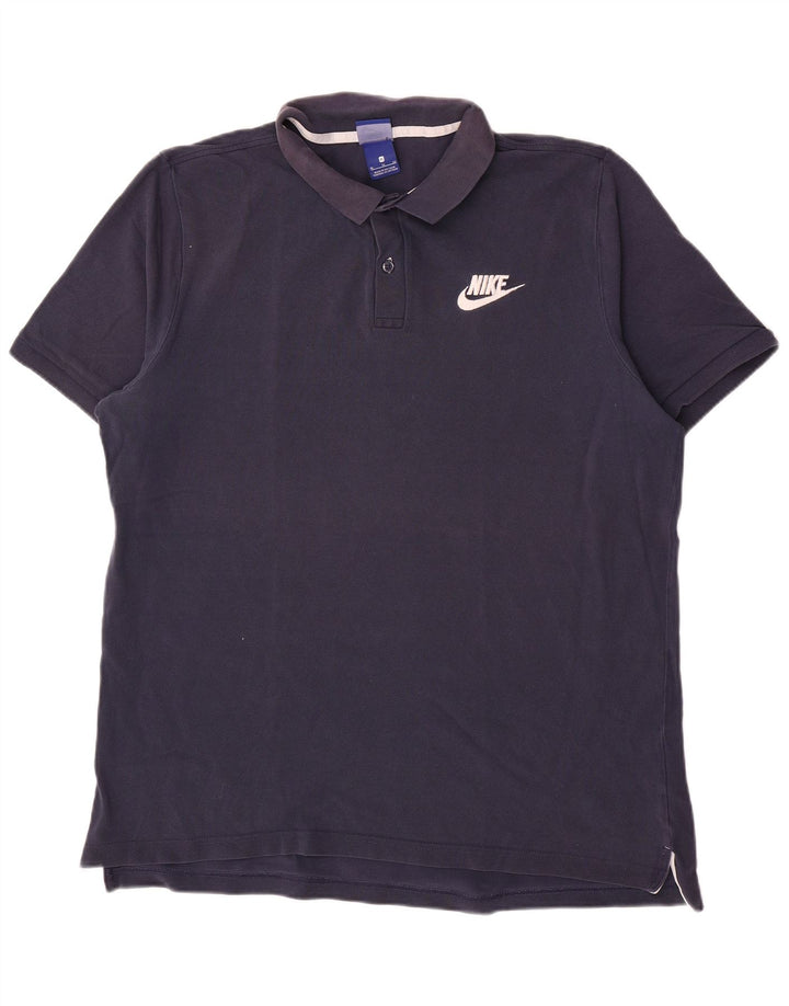 Polo Nike da uomo XL in cotone blu navy