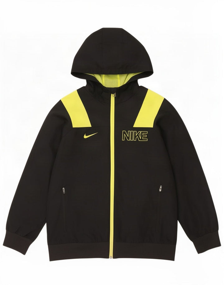 Giacca da ginnastica grafica da ragazzo Nike 12-13 anni Large Black Colourblock