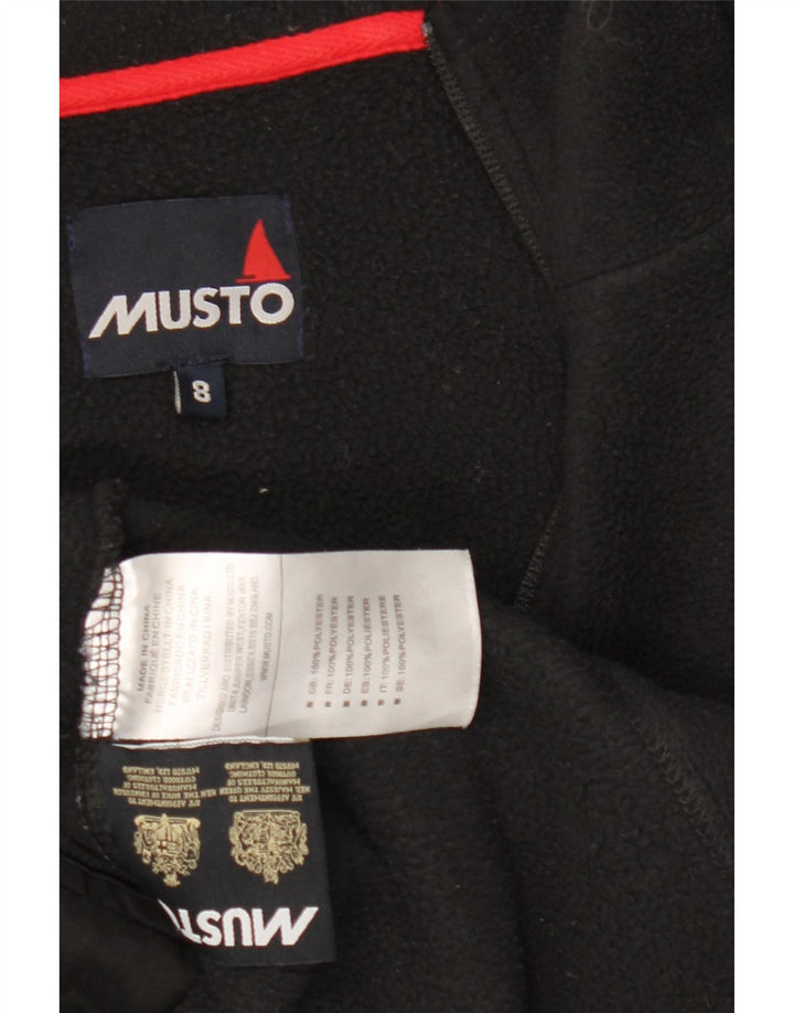 Giacca in pile con cappuccio Polartec da donna Musto UK 8 Small Poliestere nero