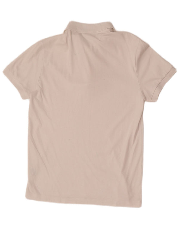 Polo Lacoste da uomo vestibilità regolare taglia 3 piccola in cotone bianco