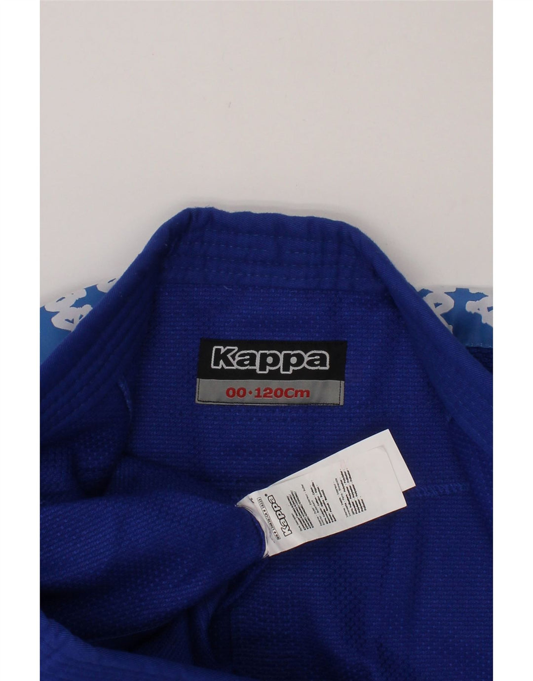 KAPPA Boys Graphic Tracksuit Top Jacket 6-7 Years Blue Cotton Vintage Kappa and Second-Hand Kappa from Messina Hembry 
