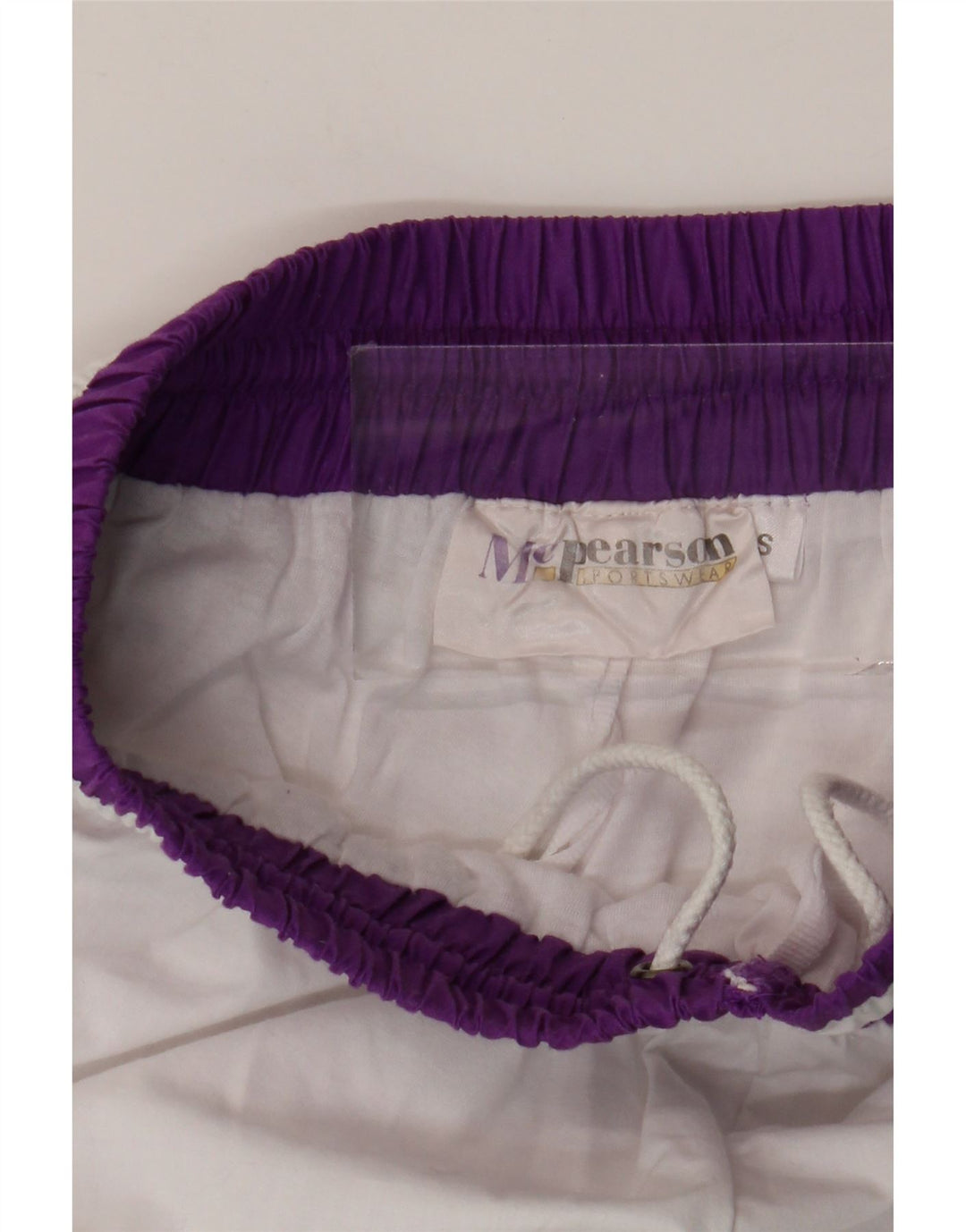 Pantaloni da tuta da donna vintage da jogging UK 8 piccoli bianchi geometrici