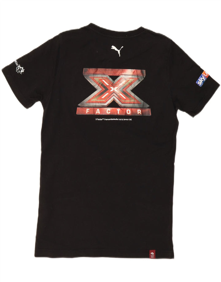 PUMA Mens Graphic T-Shirt Top XS Black Cotton Vintage Puma and Second-Hand Puma from Messina Hembry 