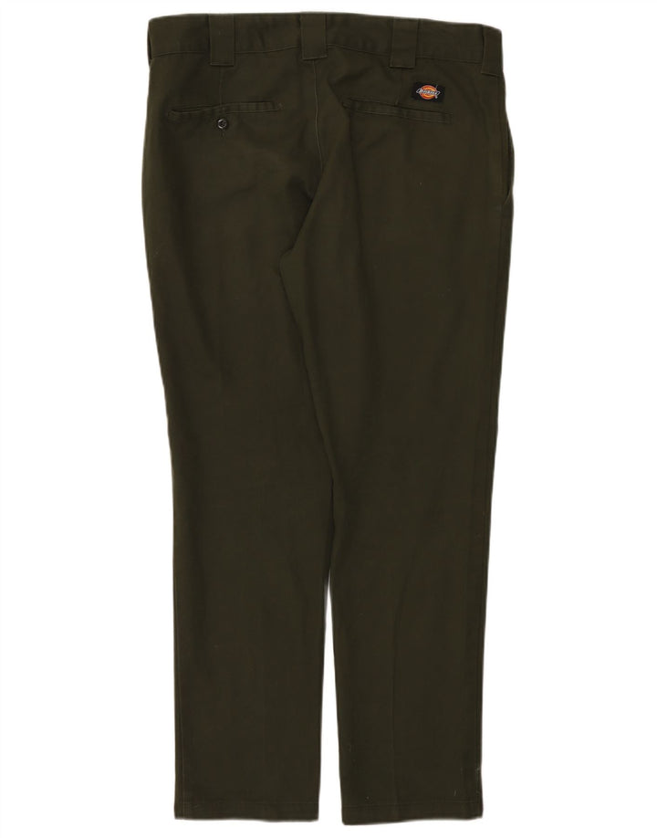 Pantaloni chino slim fit da uomo Dickies W32 L30 poliestere verde