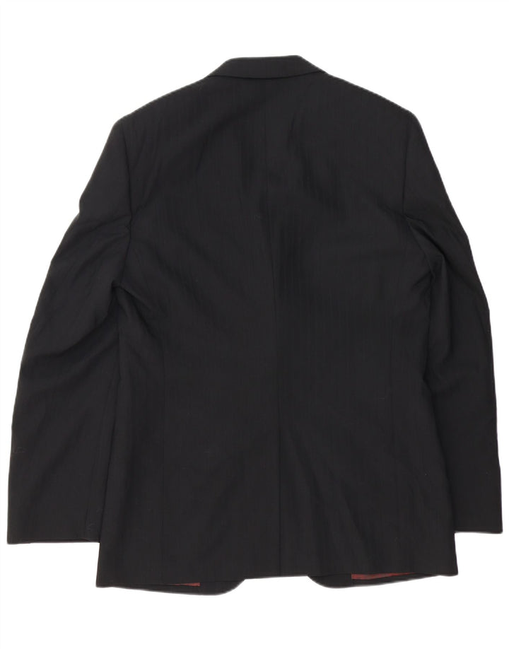 Giacca Blazer da Uomo a 2 Bottoni Carlo Pignatelli IT 50 Large Nera in Lana Vergine