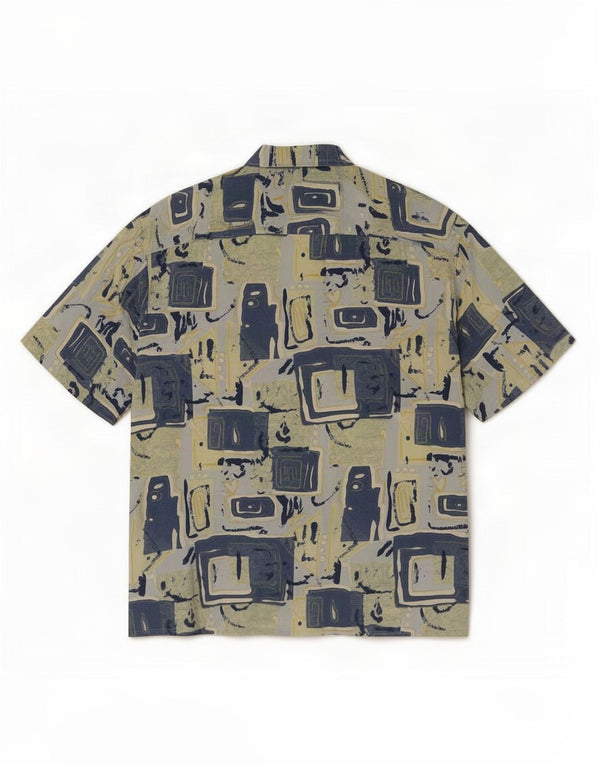 Ingram Mens Short Sleeve Shirt Large Multicoloured Geometric