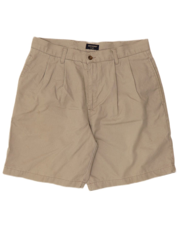 Dockers Pantaloncini chino con pegging da uomo kaki W33 in cotone beige medio
