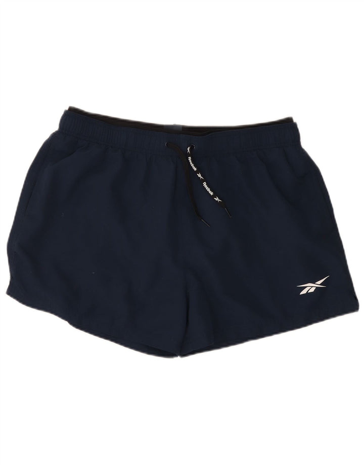 Pantaloncini da bagno Reebok da uomo XL blu navy in poliestere