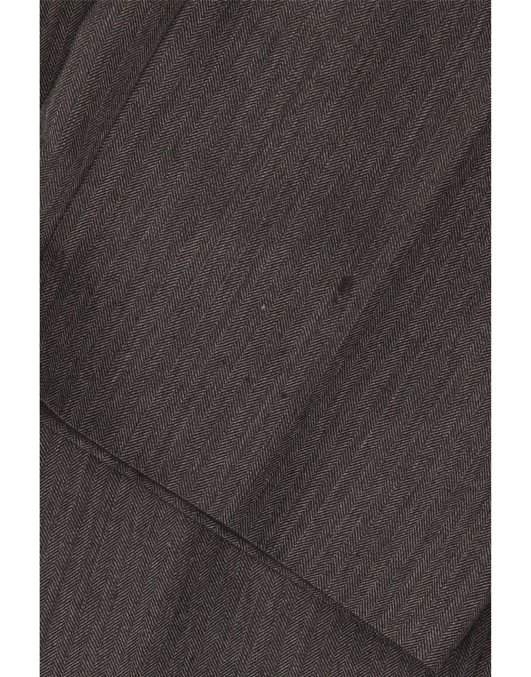 Pantaloni da abito dritti da uomo Marks & Spencer W36 L31 in lana a spina di pesce grigia