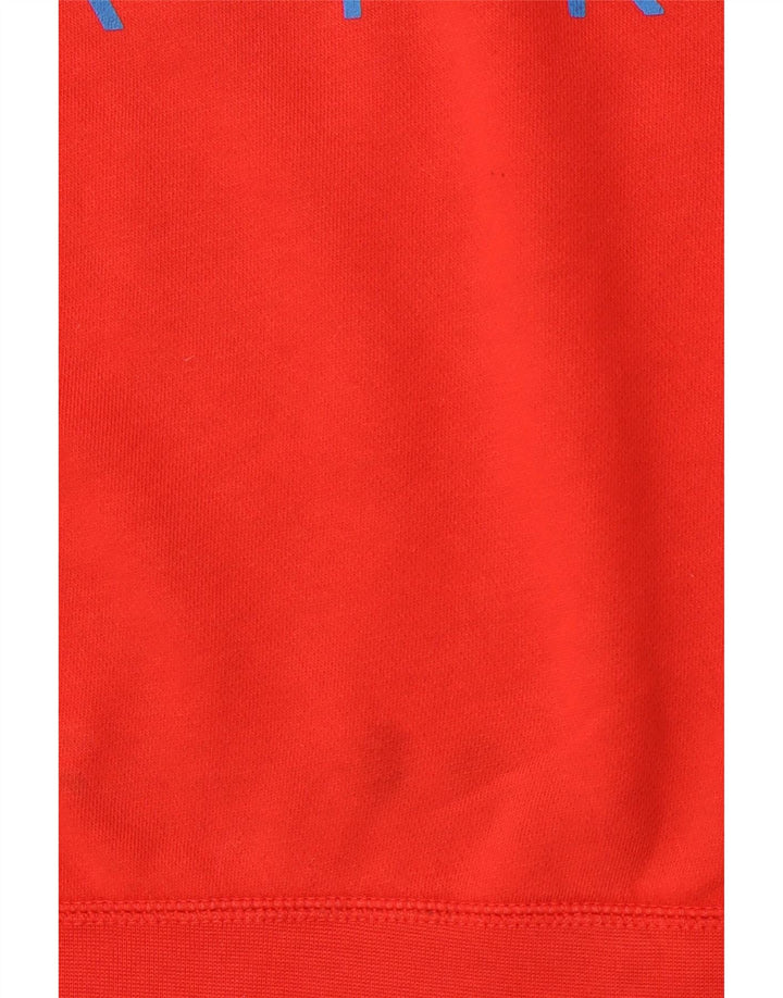 Felpa con grafica Nike da uomo, piccola, in cotone rosso