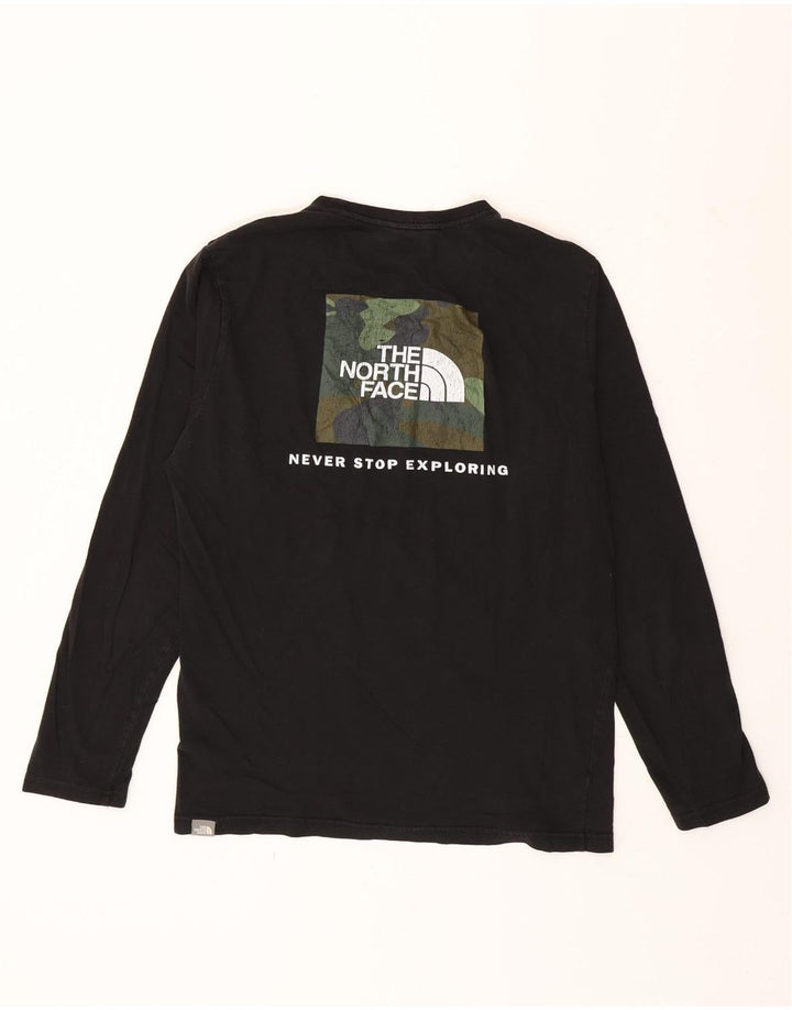 The North Face Maglietta grafica da uomo a manica lunga piccola nera