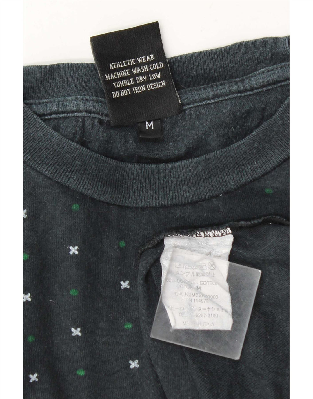 Franklin Marshall Top da uomo a maniche lunghe in cotone color block medio blu navy