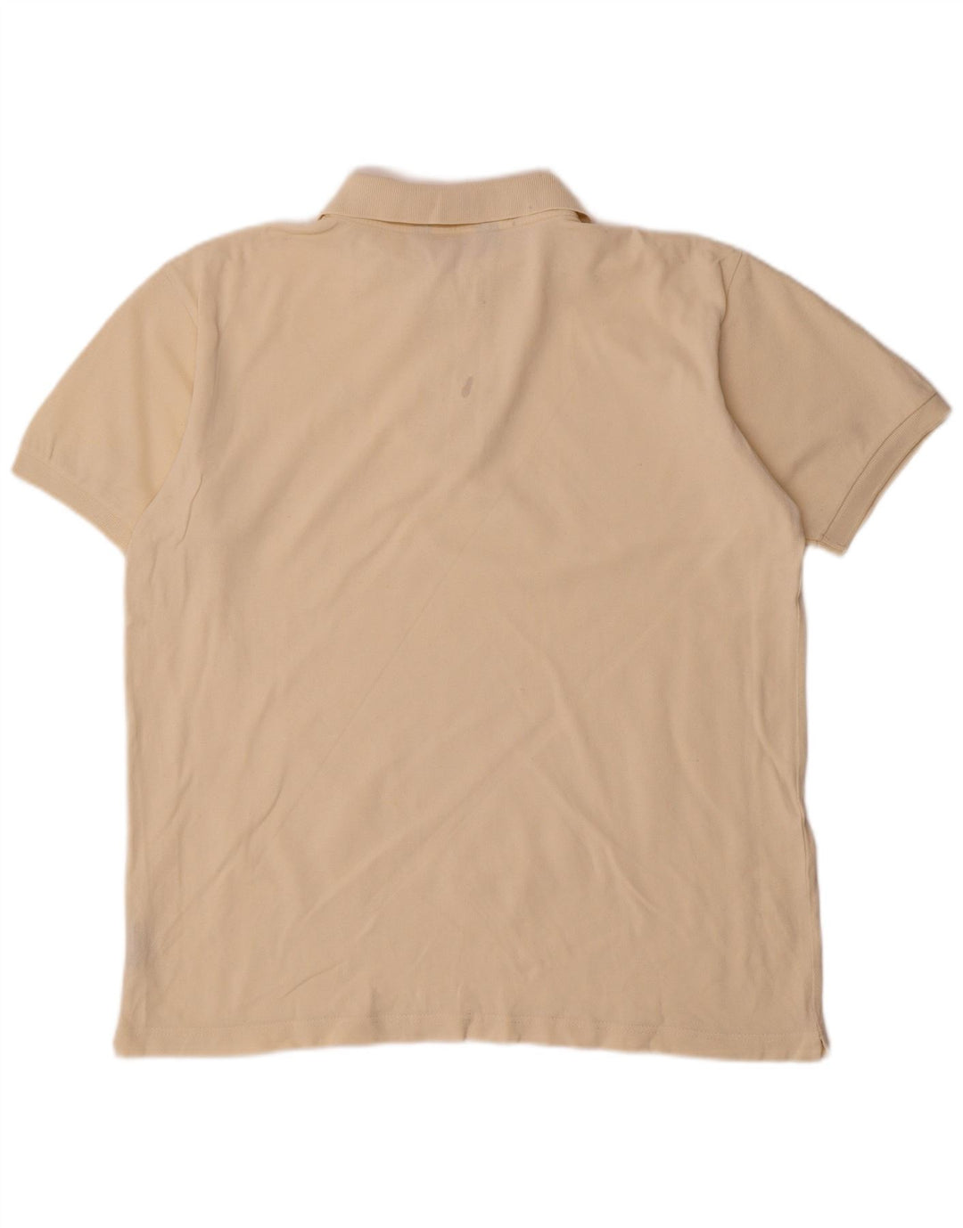 Polo Kappa da uomo grande in cotone bianco sporco