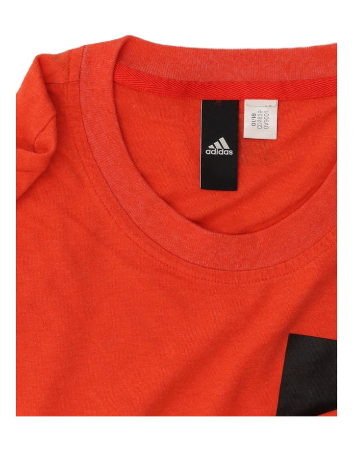 T-shirt grafica da uomo ADIDAS Top piccola arancione