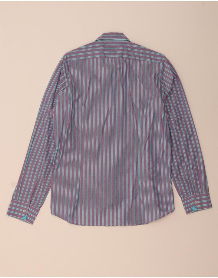 Camicia HUGO BOSS da uomo vestibilità regolare in cotone a righe viola medio