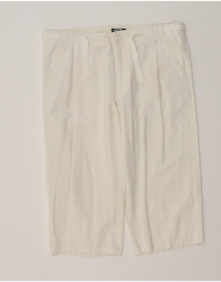 Bermuda Donna STS IT 46 Large W32 Lino Bianco