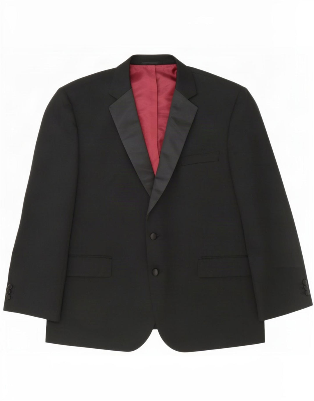 Giacca blazer a 2 bottoni Marks & Spencer da uomo UK 48 2XL poliestere nero