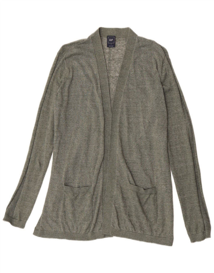 Maglione cardigan aperto da donna Gap UK 14 Lino kaki medio
