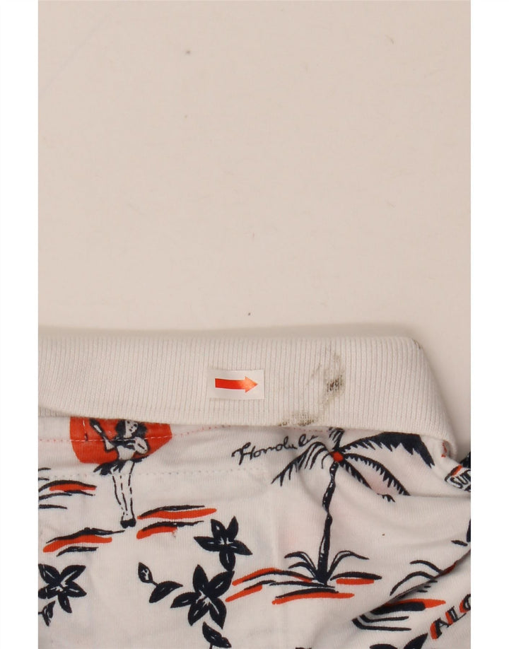 Polo hawaiana da uomo Superdry XL in cotone bianco