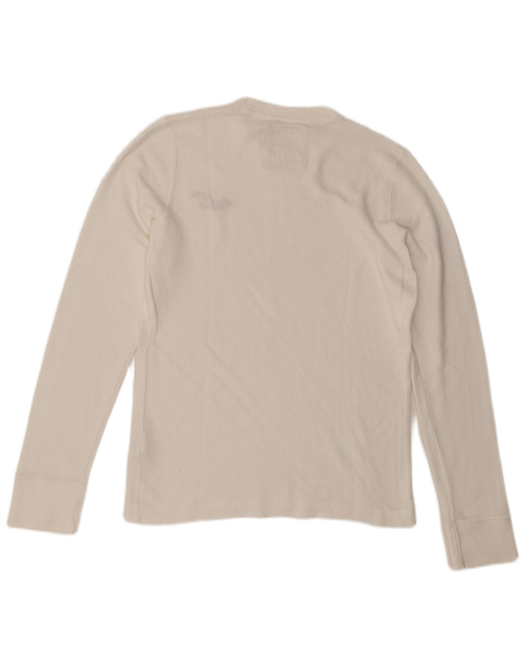 HOLLISTER Top da uomo a maniche lunghe grande in cotone bianco
