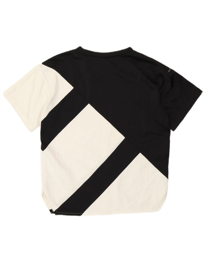 T-shirt da donna ADIDAS Top UK 12 Medium Black Poliestere color block